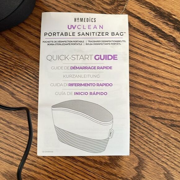 Homedics UV CLEAN Portable Sanitizer Bag Black and Gray - Picture 9 of 9